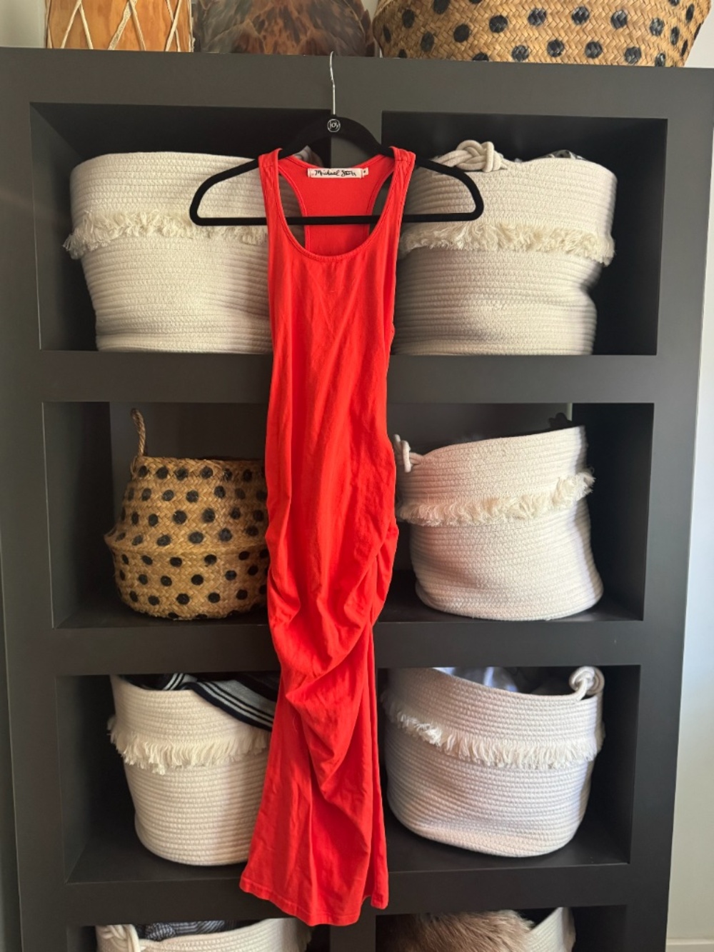 Orangey Red Racerback Dress
